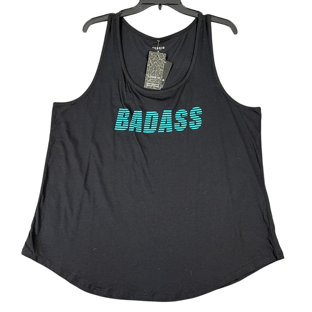 Torrid Active Badass Graphic Performance Tank Top… - image 1